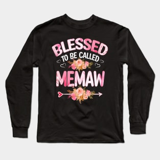 blessed to be called memaw Long Sleeve T-Shirt